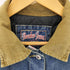 BREKER JEANS フランネスシャツ ドッキング 裏地キルティング 襟コーデュロイ デニムトラッカージャケット メンズ M