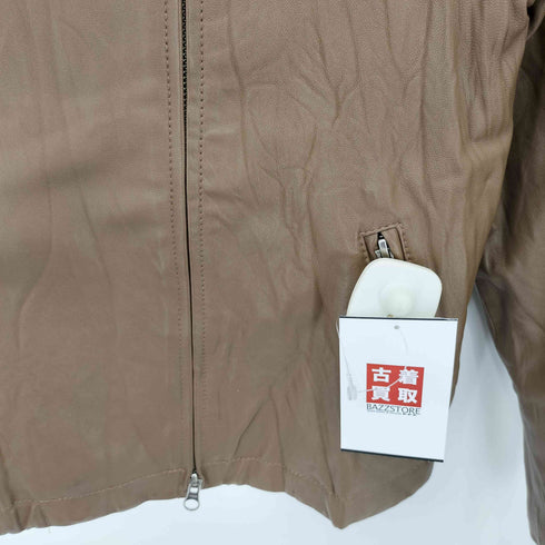 ビューティーアンドユースユナイテッドアローズ BEAUTY & YOUTH UNITED ARROWS Lamb ノーカラーダブル ラムレザージャケット レディース M