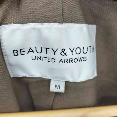ビューティーアンドユースユナイテッドアローズ BEAUTY & YOUTH UNITED ARROWS Lamb ノーカラーダブル ラムレザージャケット レディース M