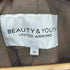 ビューティーアンドユースユナイテッドアローズ BEAUTY & YOUTH UNITED ARROWS Lamb ノーカラーダブル ラムレザージャケット レディース M