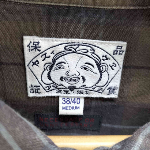エヴィス EVISU L/Sチェックシャツ メンズ JPN:M