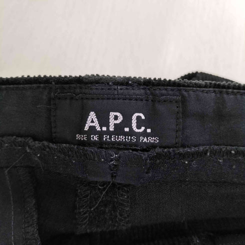 アーペーセー A.P.C. 00S フランス製 細畝コーデュロイ イーストバイウエスト ストレートパンツ レディース FR:38-40
