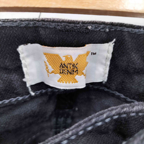 ANTIK DENIM ステッチデザイン シルバーコンチョボタン スキニーデニムパンツ Y2K レディース 25