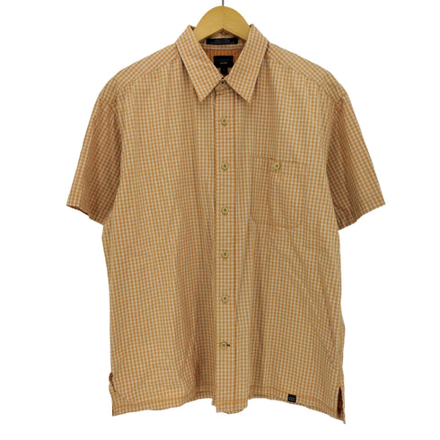 トミージーンズ tommy jeans 00s ギンガムチェック 半袖 シャツ ボックスシルエット メンズ import:L