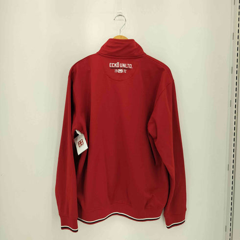 エコーアンリミテッド ECKO UNLTD 00s ラバーロゴプリント ジップアップトラックジャケット メンズ L