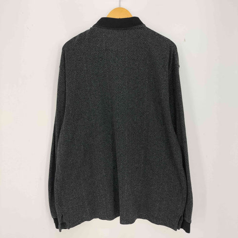 NATURALIFE 総柄 コットンポリ ポロシャツ メンズ import:XL