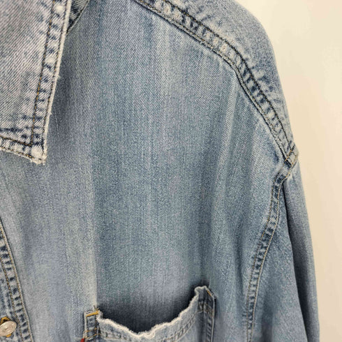 リーバイス Levis 00s L/S ロゴタグ デニム 長袖シャツ メンズ import:XXL