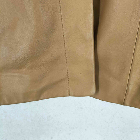 リアルレザー Real Leather ファー付シープスキンジャケット レディース