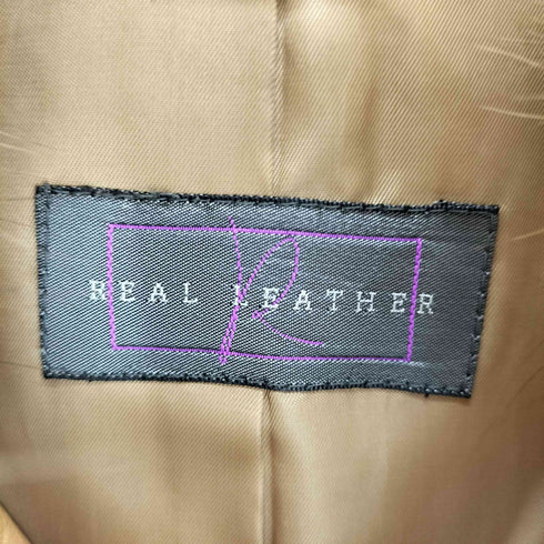 リアルレザー Real Leather ファー付シープスキンジャケット レディース