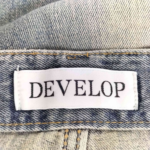DEVELOP ライトブルー ワイドレッグデニム メンズ M