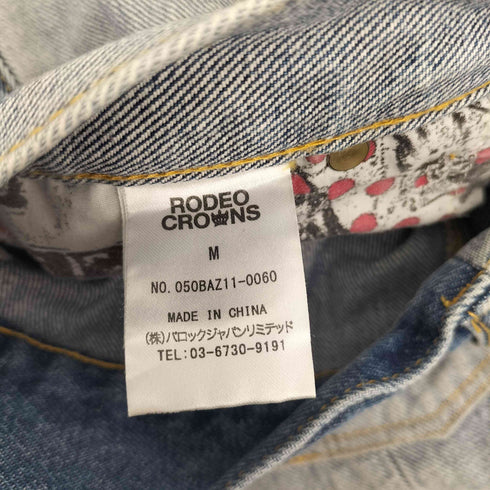 ロデオクラウンズ RODEO CROWNS クレイジーパターン カットオフ 1タック ダメージ ワイド バキー デニムパンツ メンズ JPN:M