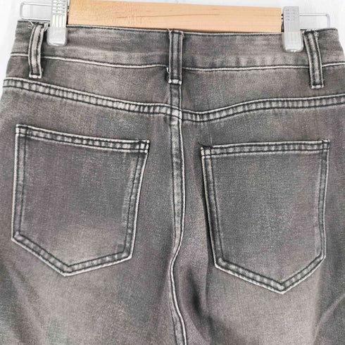 ダメージ加工 フレアデニムパンツ レディース JPN:S