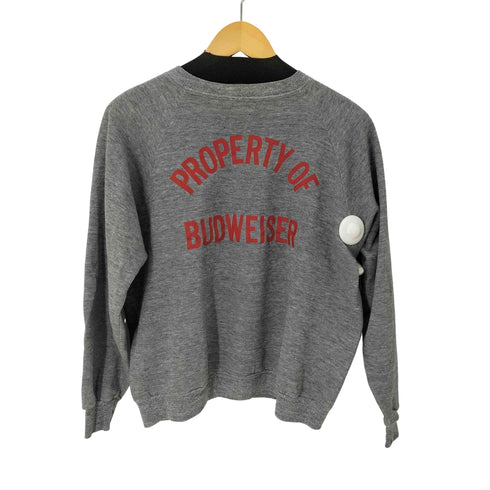 スポーツウエア Sportswear 70-80s USA製 PROPERTY OF BUDWEISER ラグランスリーブスウェット メンズ JPN:L