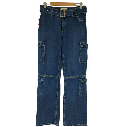 ザラ ZARA ベルト付き デニムカーゴパンツ メンズ US 4