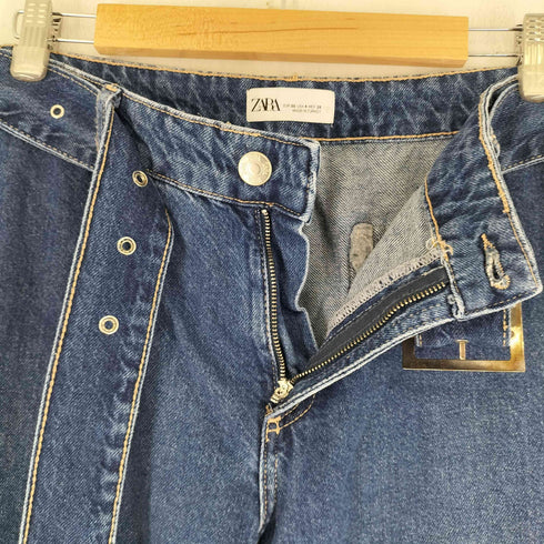 ザラ ZARA ベルト付き デニムカーゴパンツ メンズ US 4