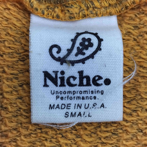 ニッチ niche. USA製 ダブルジップフーディー メンズ JPN:S