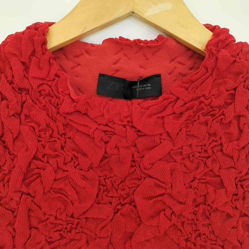 ザラ ZARA TEXTURED KNIT TOP レディース import:S
