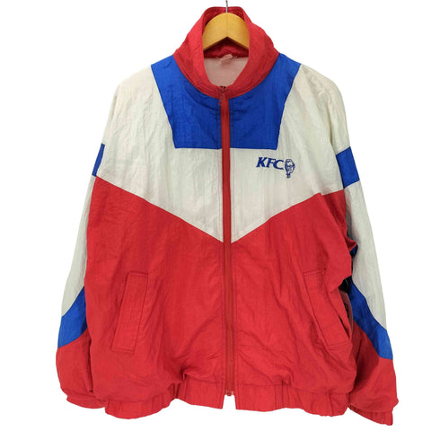 企業ロゴ ジップアップ ナイロン ジャケット マルチカラー メンズ import:XL