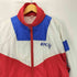 企業ロゴ ジップアップ ナイロン ジャケット マルチカラー メンズ import:XL