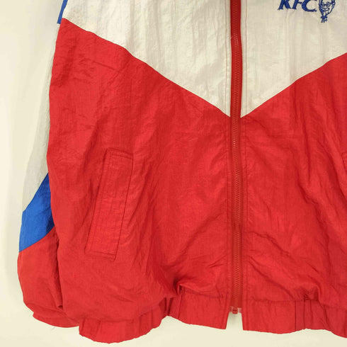企業ロゴ ジップアップ ナイロン ジャケット マルチカラー メンズ import:XL