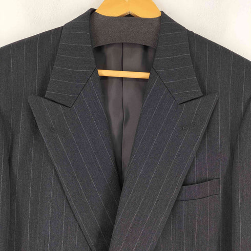 アトリエサブ ATELIER SAB ストライプ ダブル テーラードジャケット メンズ JPN:M