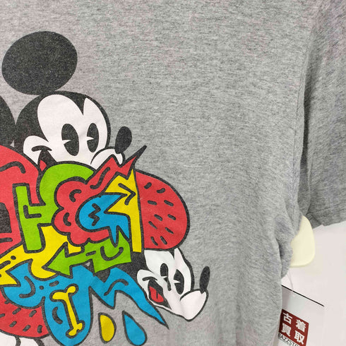 キャラクタープリント クルーネック 半袖Tシャツ カットソー メンズ XL