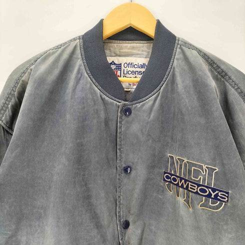 エヌエフエル NFL チームロゴ刺繍 スタジャン メンズ