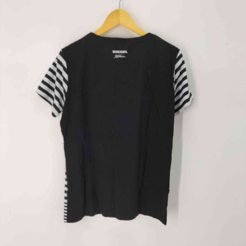 ディーゼル DIESEL モノクロデザイン アニマルプリントTシャツ レディース import:M