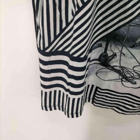 ディーゼル DIESEL モノクロデザイン アニマルプリントTシャツ レディース import:M