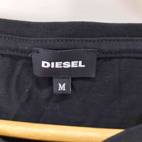 ディーゼル DIESEL モノクロデザイン アニマルプリントTシャツ レディース import:M