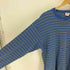 ヘインズ Hanes 90S ロゴ刺繍 ボーダー L/S クルーネック Tシャツ メンズ import:M