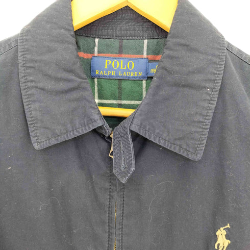 ポロラルフローレン POLO RALPH LAUREN 現行タグ 裏地チェック ポニー刺繍 中綿 スイングトップ メンズ import:S