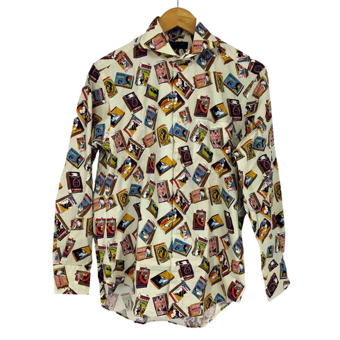 KEIYO SHIRTS レトロ総柄 L/Sシャツ メンズ JPN:M