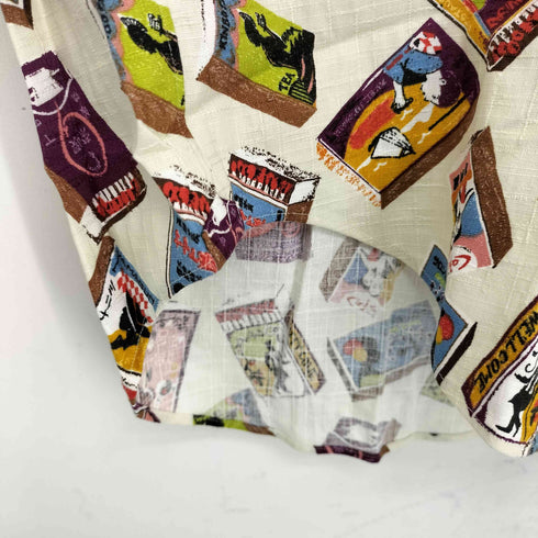 KEIYO SHIRTS レトロ総柄 L/Sシャツ メンズ JPN:M