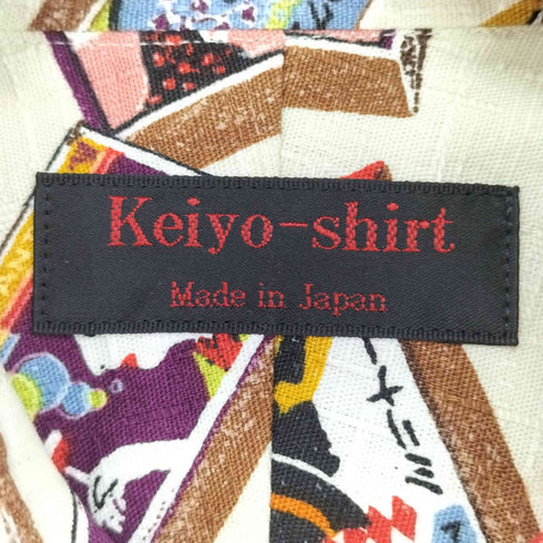 KEIYO SHIRTS レトロ総柄 L/Sシャツ メンズ JPN:M