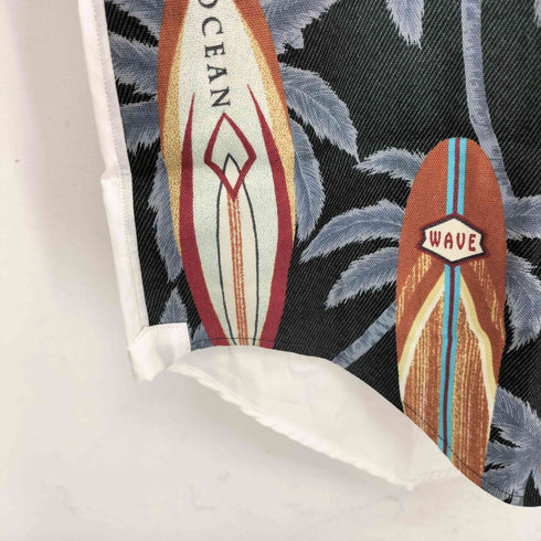 KEIYO SHIRTS サーフボード ヤシの木 総柄 L/Sシャツ メンズ JPN:M