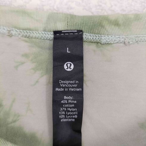 ルルレモン lululemon タイダイ柄クルーネックTシャツ メンズ L