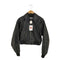 カルバンクラインジーンズ Calvin Klein Jeans クロップドクリンクルフェイクレザージャケット レディース import:S