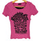 M.K.R FRIEDSHIP PACT プリント バックレースデザイン S/S Tシャツ Y2K レディース JPN:M