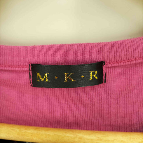 M.K.R FRIEDSHIP PACT プリント バックレースデザイン S/S Tシャツ Y2K レディース JPN:M