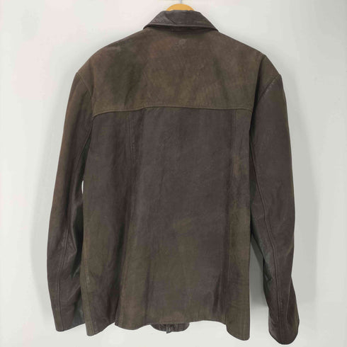 ADDIS ABABA ETHIOPIA ジップアップ レザージャケット メンズ import:XL