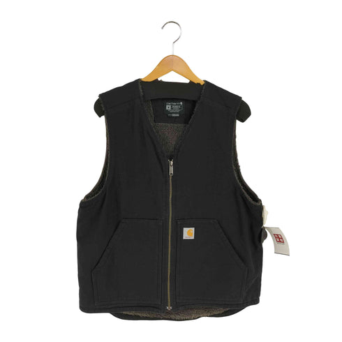 カーハート Carhartt リラックス フィット ウォッシュド ダック シェルパ ライン ベスト メンズ import:M