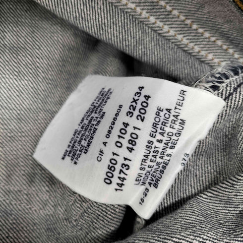 リーバイス Levis 00S 2004年製造 ポーランド製 501 ボタン裏273 ボタンフライ デニム パンツ メンズ W32 L34