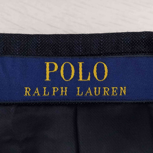 ポロラルフローレン POLO RALPH LAUREN 現行タグ シャドーストライプ ウールギャバ 背抜き 2B テーラードジャケット ノータックスラックス スーツセットアップ メンズ ジャケット38R パンツ30/32