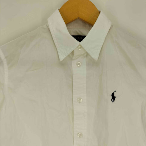 ポロラルフローレン POLO RALPH LAUREN ポニー刺繍 コットン L/S レギュラーカラーシャツ レディース US:4