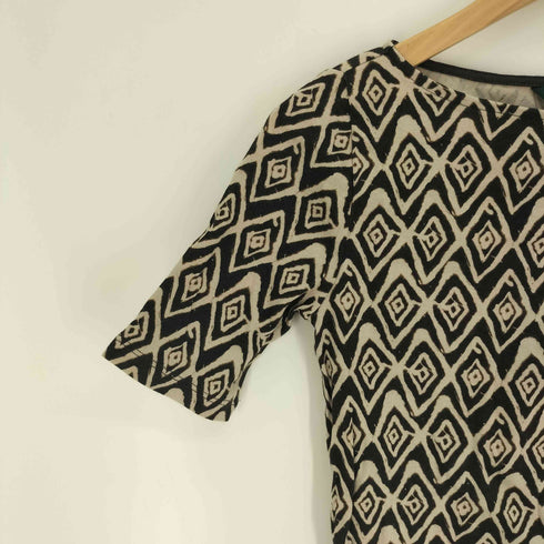 ローレンラルフローレン LAUREN RALPH LAUREN エスニック柄 S/S ボートネック Tシャツ レディース import:S