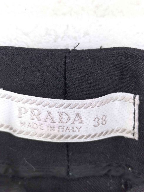 プラダ PRADA イタリア製 ポリコットンストレートパンツ レディース 38