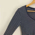 ポロラルフローレン POLO RALPH LAUREN ポニー刺繍 ボーダー L/S Vネック Tシャツ レディース import:XS