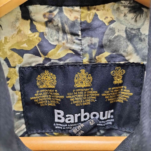 バブアー Barbour 90S 英国製 3ワラント KATE JACKET ケイト ジャケット 裏地 花柄 レディース EUR:38