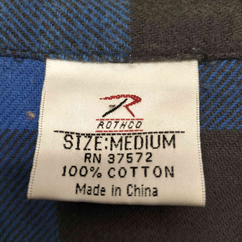 ロスコ ROTHCO バッファローチェック L/Sネルシャツ メンズ JPN:M